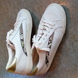 Madewell Low Top Sidewalk Snake Embossed Sneakers Women's 10